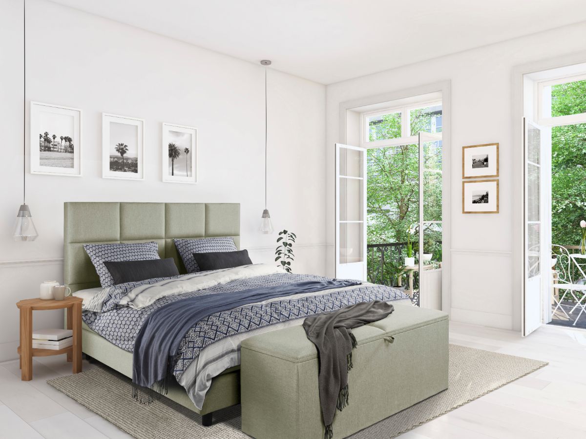 Beddenleeuw Dekenkist 140x40x55 Groen