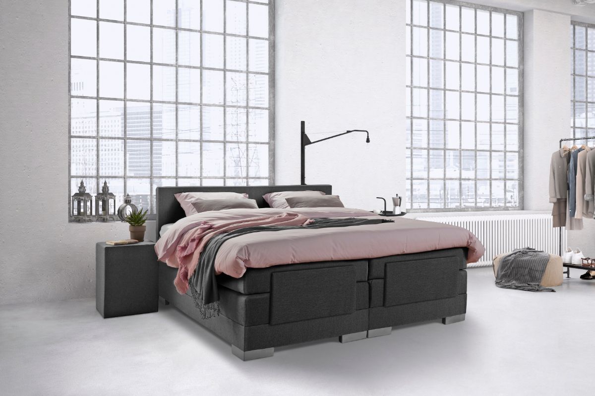 Beddenleeuw Hocker Antraciet