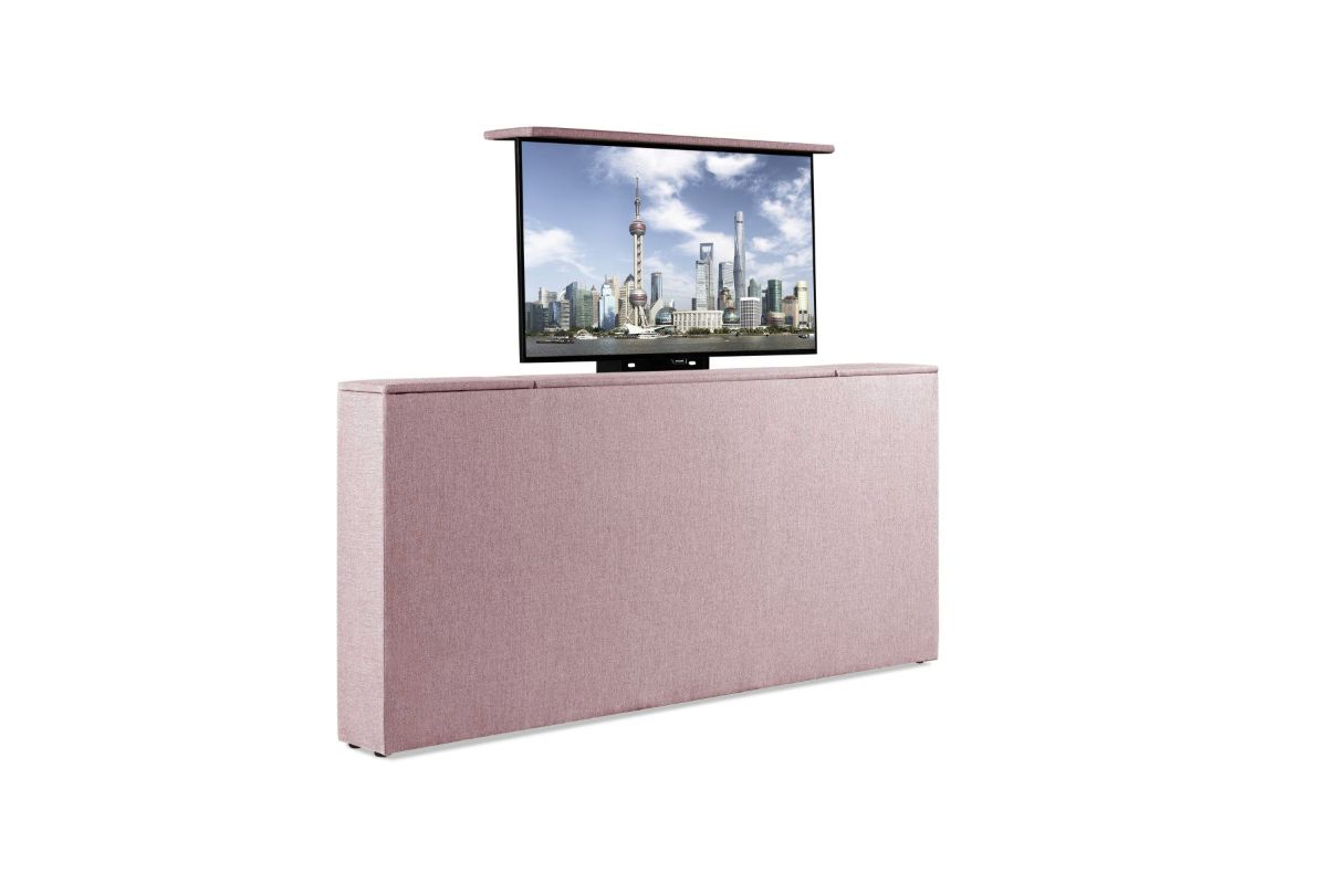 Beddenleeuw TV-Lift in Voetbord - 140x83 - Oud roze