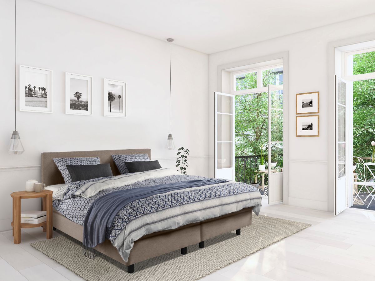 Beddenleeuw Boxspring Bed Mila - 140x200 - Pocketmatras + Hoofdbord