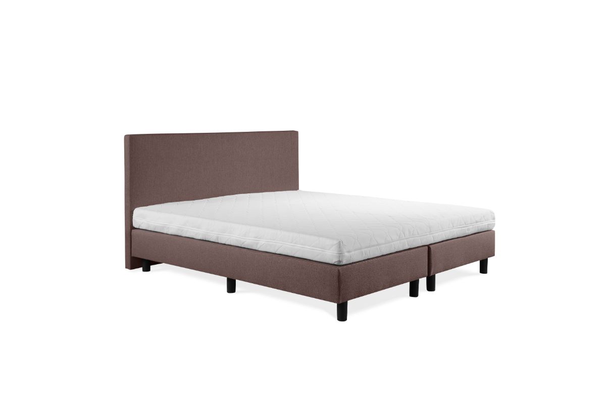 Beddenleeuw Boxspring Bed Nora - 160x200 - Incl. Hoofdbord + Matras - Bruin