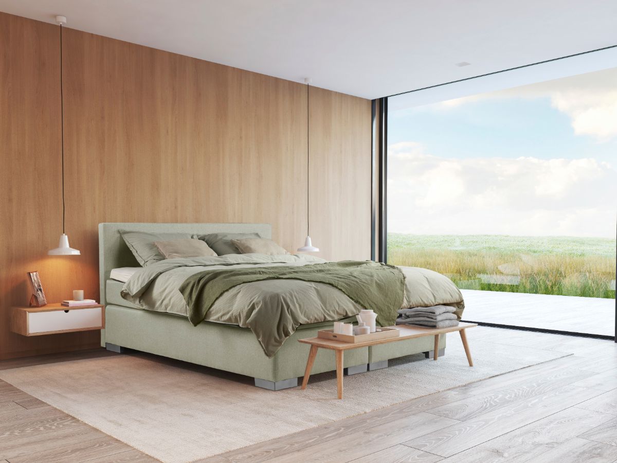 Beddenleeuw Boxspring Bed Sara - 160x200 - Incl. Pocketmatras + Hoofdbord - Oud roze