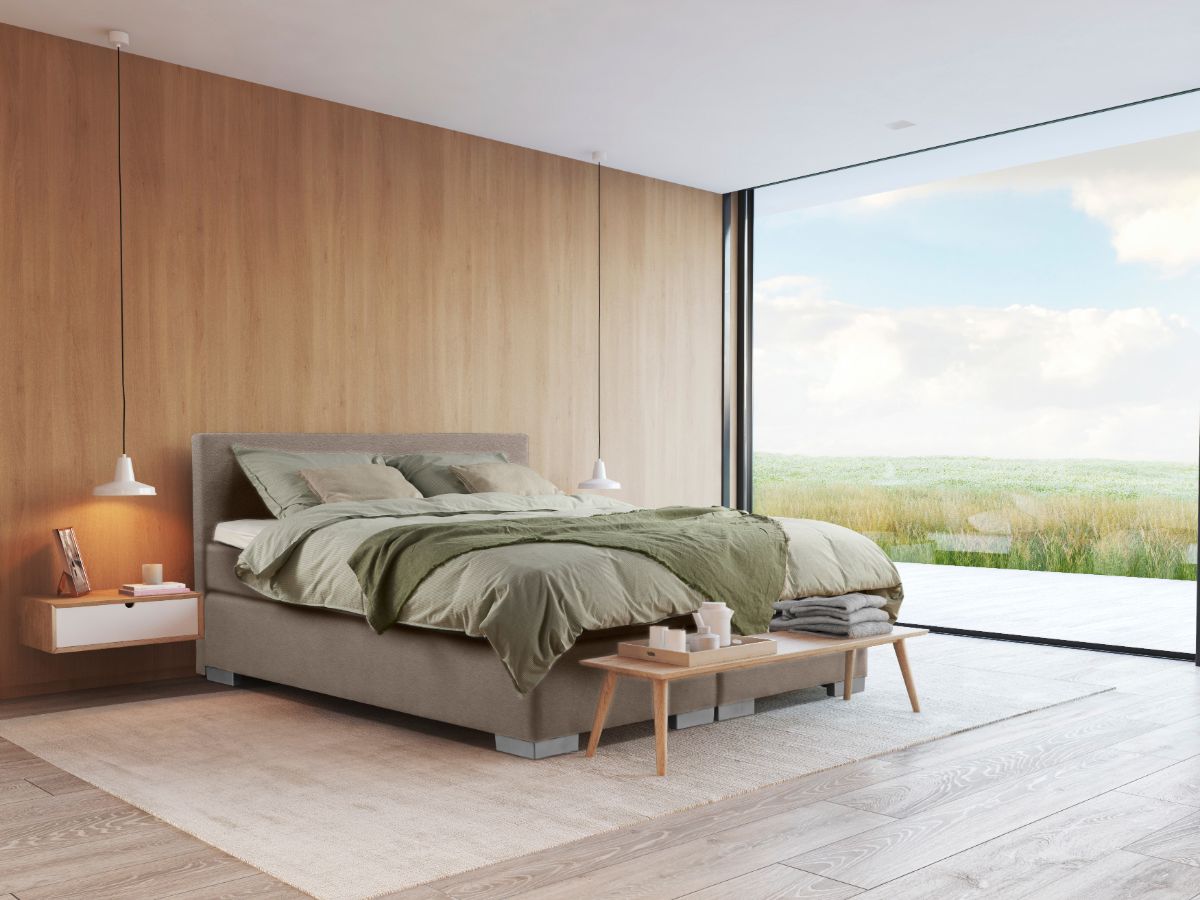 Beddenleeuw Boxspring Bed Sara - 160x200 - Incl. Pocketmatras + Hoofdbord - Skai Wit